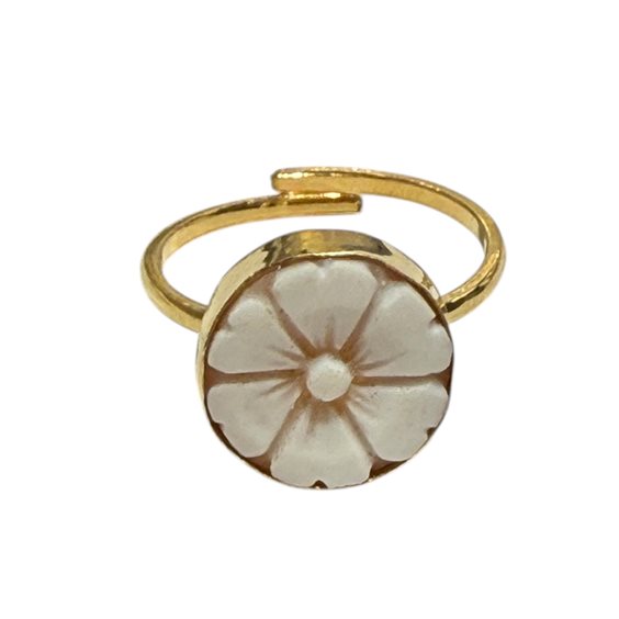 Ring Mandile 1922 Woman Cammei  in Silver Conchiglia 2MANCM15.2D - 2MANCM15.2D